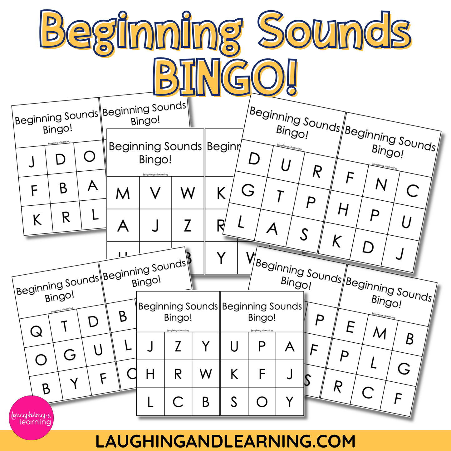 Beginning Sounds Bingo – Printable Phonics Game