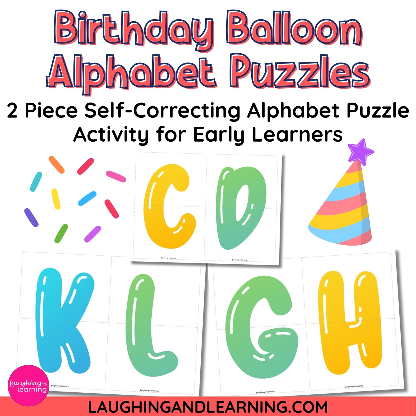 party themed letter activity for children