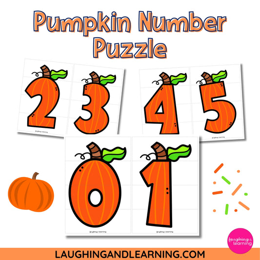 pumpkin theme number puzzle