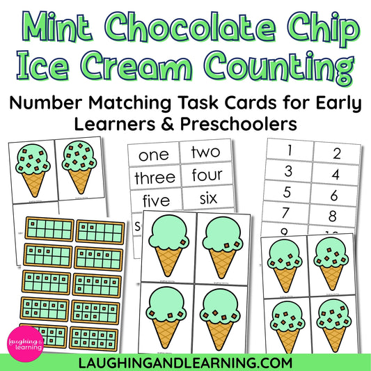 ice cream theme counting activity
