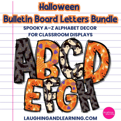 Halloween Bulletin Board Letters Bundle | Spooky A–Z Alphabet Decor for Classroom Displays