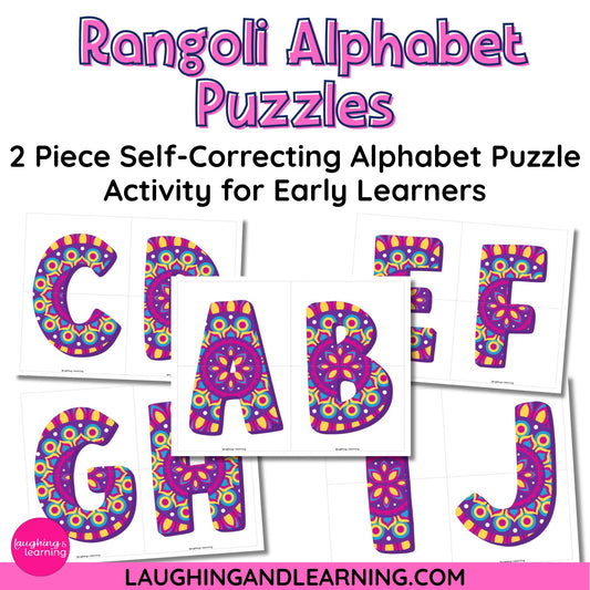 Diwali theme letter activity for preschoolers