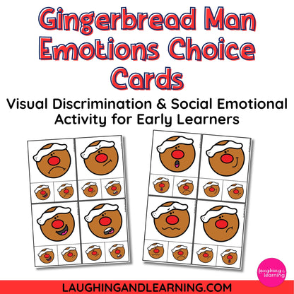 Christmas theme visual discrimination activity