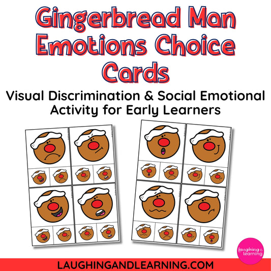 Christmas theme visual discrimination activity