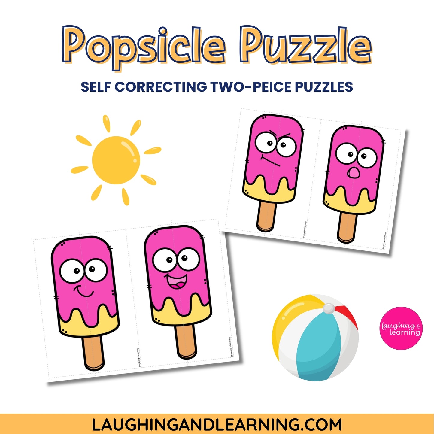 popsicle puzzle with two pieces