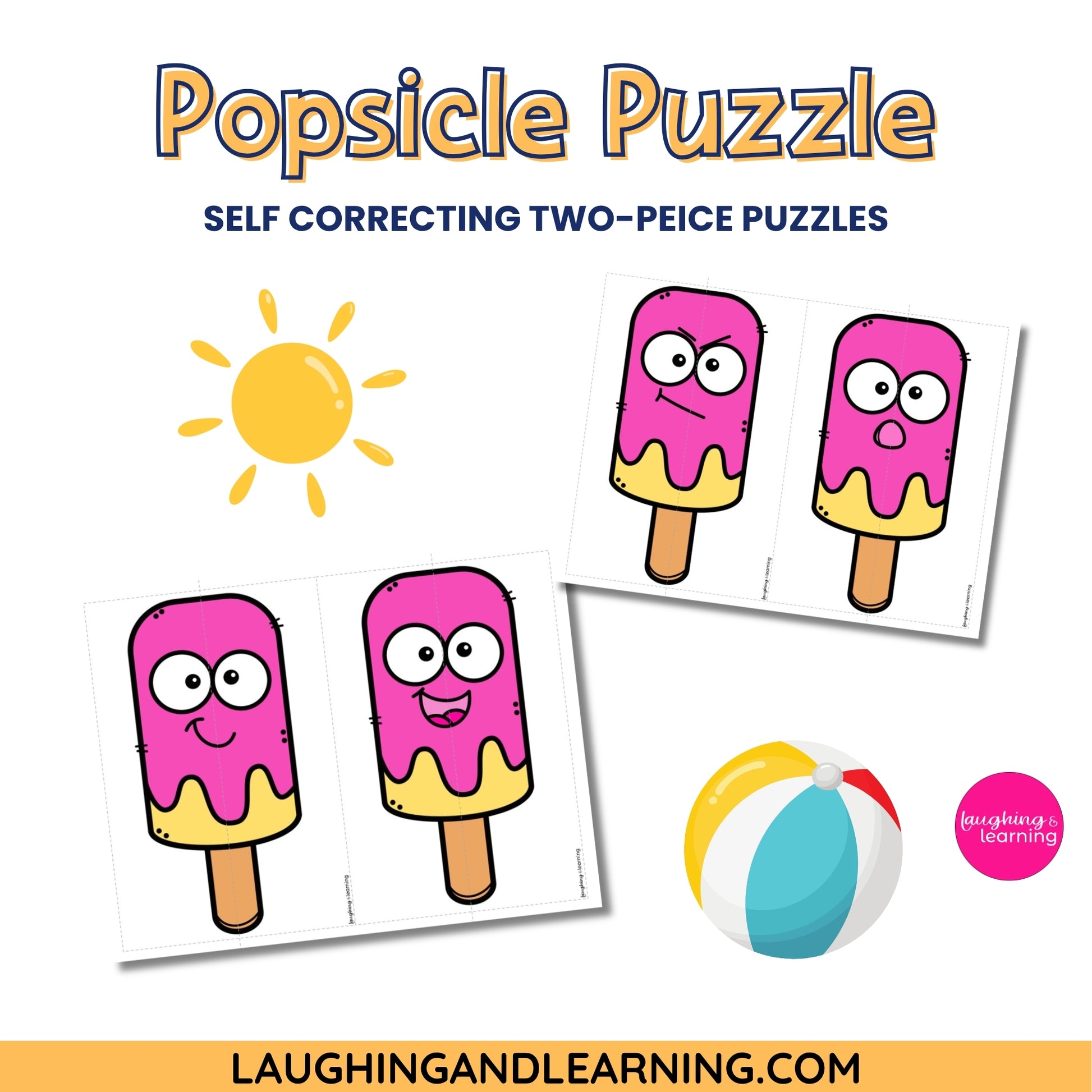 popsicle puzzle with two pieces