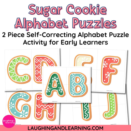 sugar cookie themed letter activity for early learners