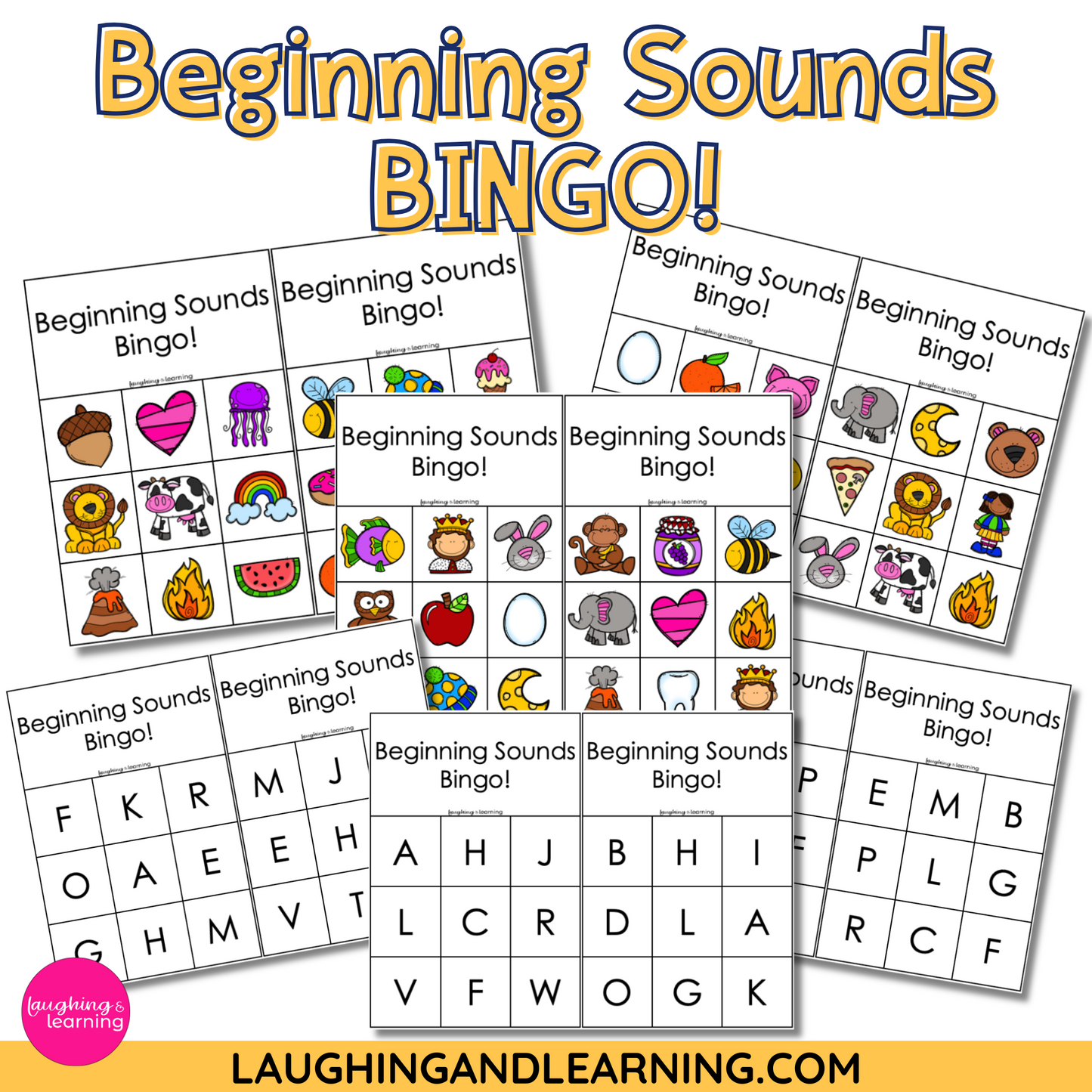Beginning Sounds Bingo – Printable Phonics Game