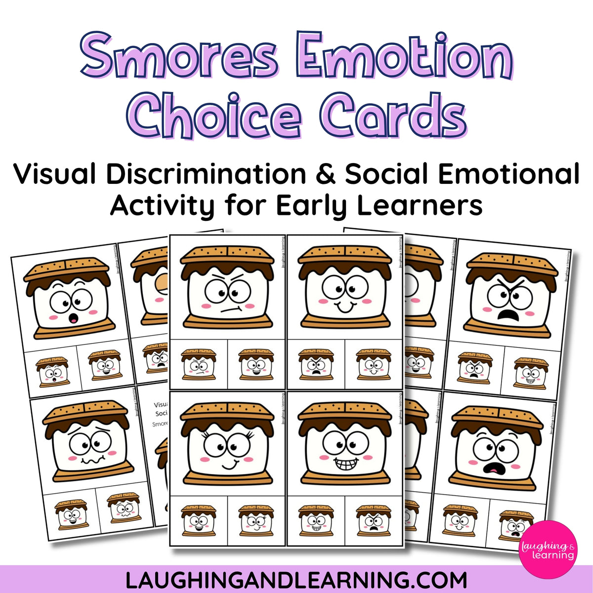 Sad Choice Visual S'mores Emotion Choice Cards - Visual Discrimination Activity ...