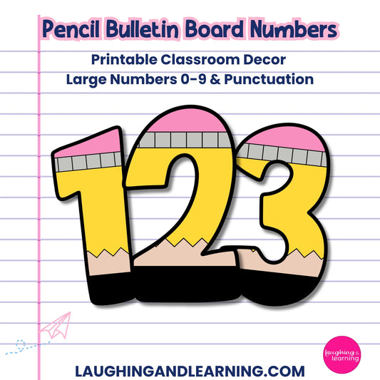 pencil bulletin board numbers