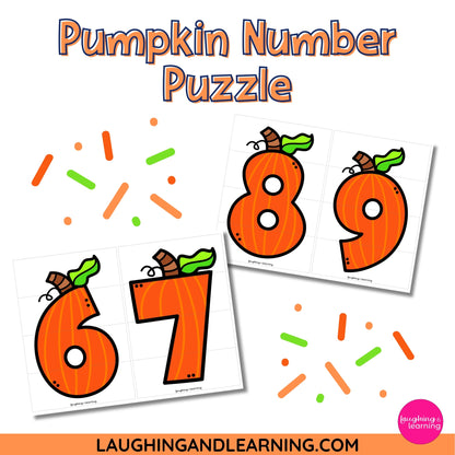 pumpkin number puzzles