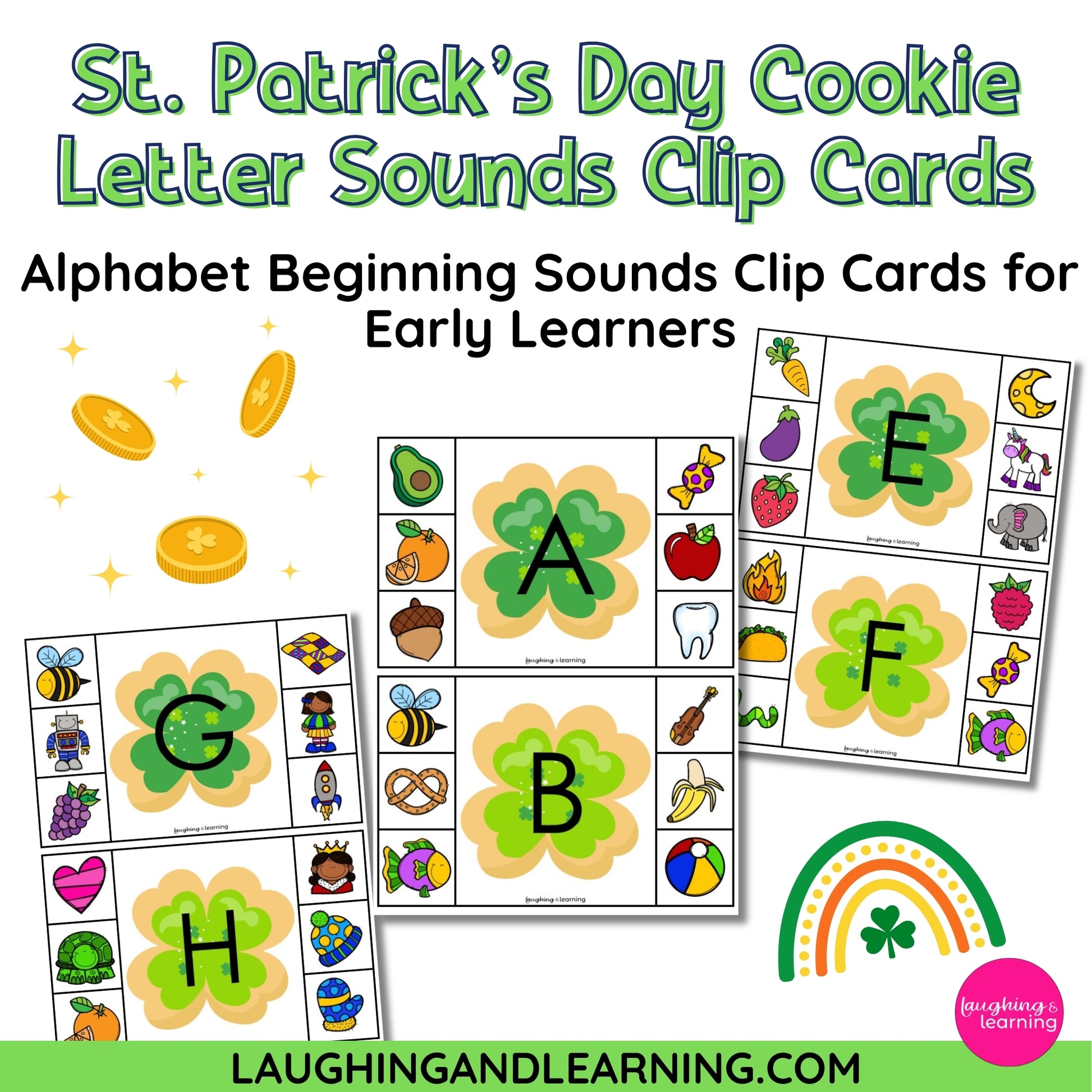 St. Patrick's Day themed letter sound recognition activity