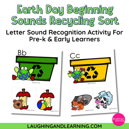 beginning sounds sorting activity for early learners