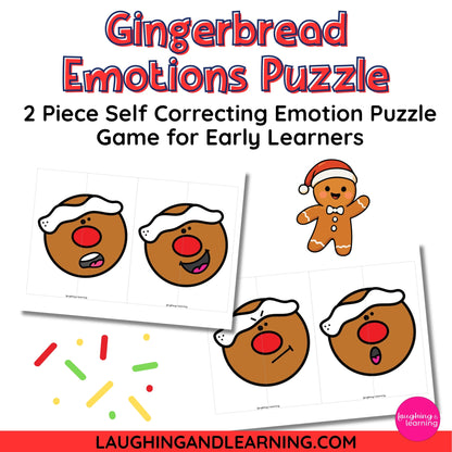 Christmas theme emotions puzzle 