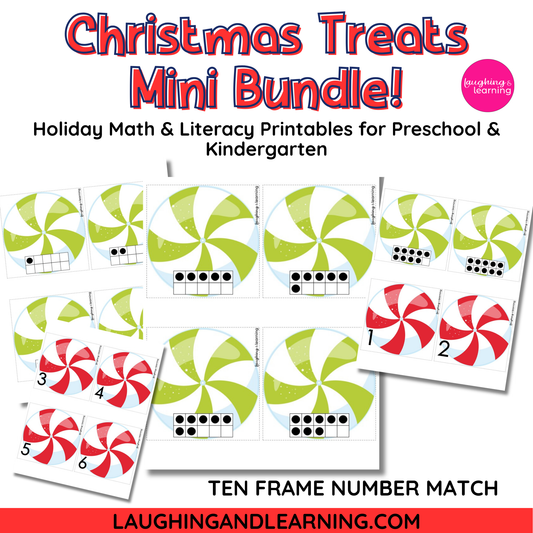 Christmas Treats Mini Bundle! Holiday Math & Literacy Printables for Preschool and Kindergarten