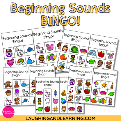 Beginning Sounds Bingo – Printable Phonics Game