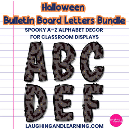 Halloween Bulletin Board Letters Bundle | Spooky A–Z Alphabet Decor for Classroom Displays