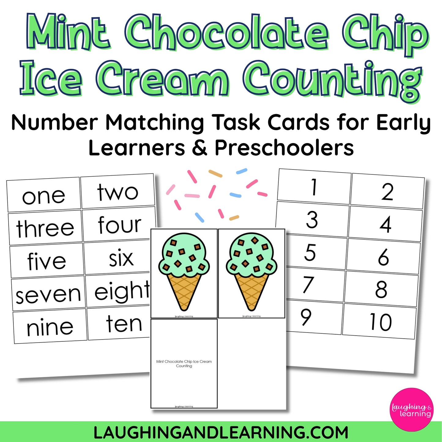 ice cream counting game for early learners