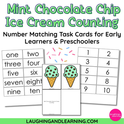 ice cream counting game for early learners