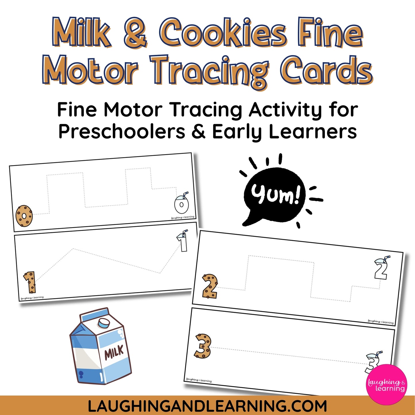 food line tracing cards