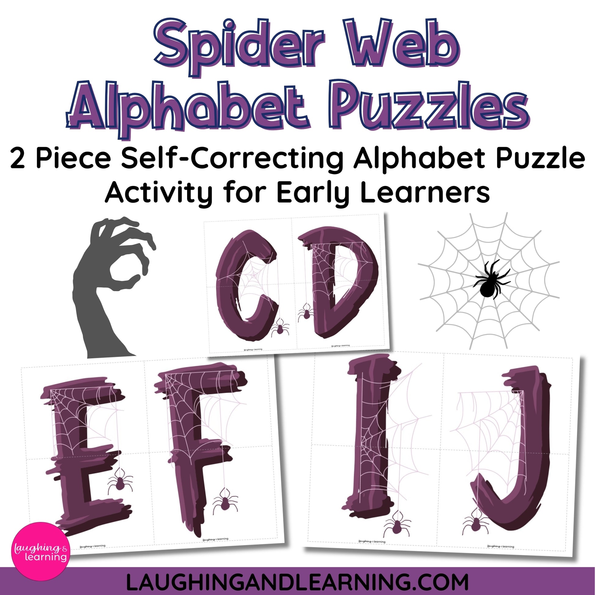 spider theme activity game for early learners