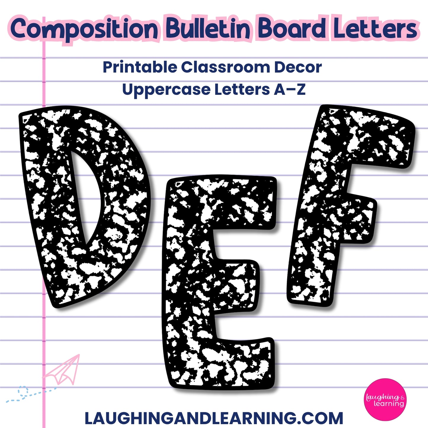 Composition-Theme Bulletin Board Letters (A-Z)