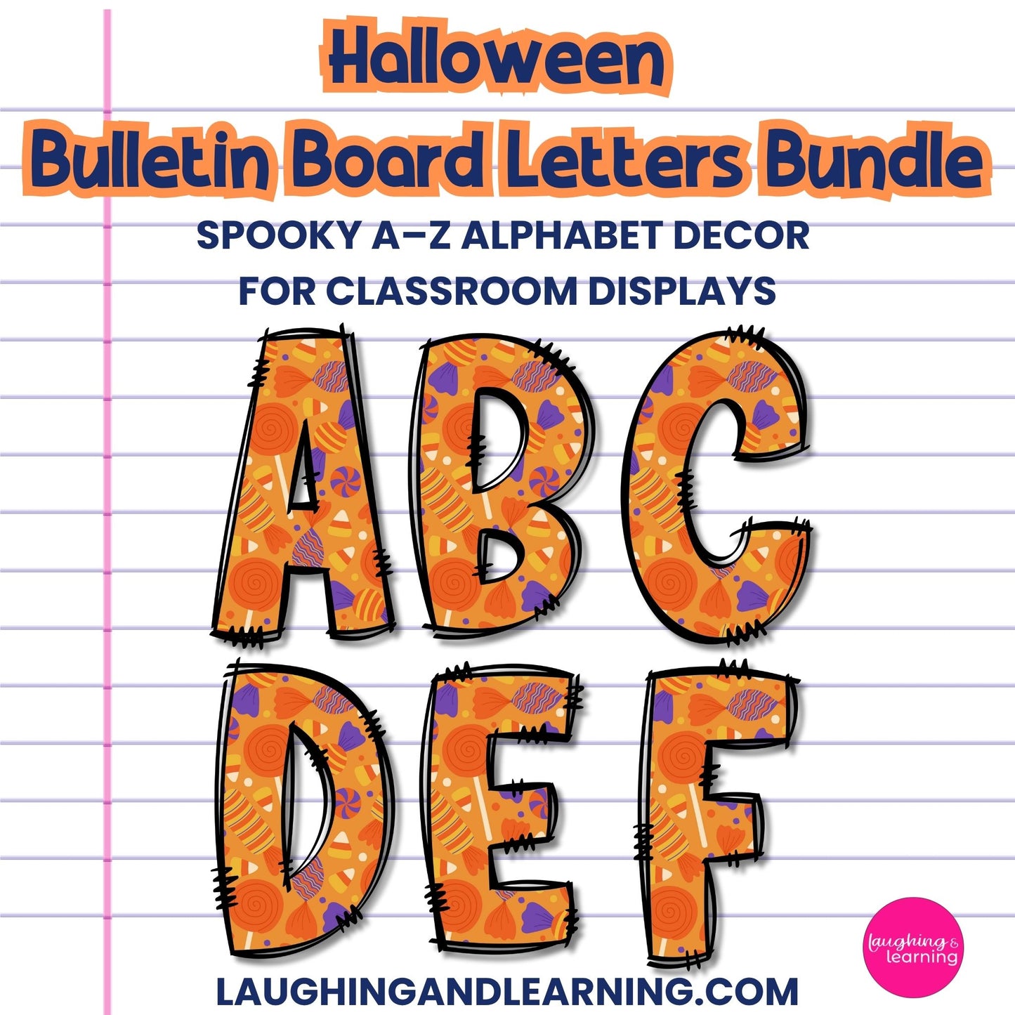 Halloween Bulletin Board Letters Bundle | Spooky A–Z Alphabet Decor for Classroom Displays