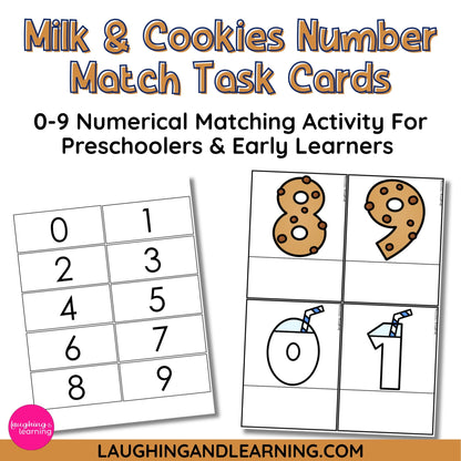 number task cards for preschoolers