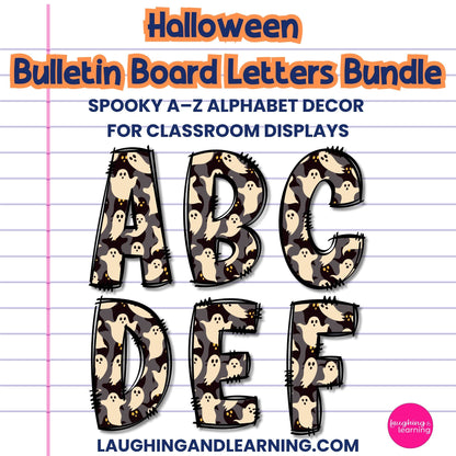 Halloween Bulletin Board Letters Bundle | Spooky A–Z Alphabet Decor for Classroom Displays