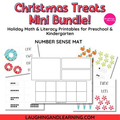 Christmas Treats Mini Bundle! Holiday Math & Literacy Printables for Preschool and Kindergarten