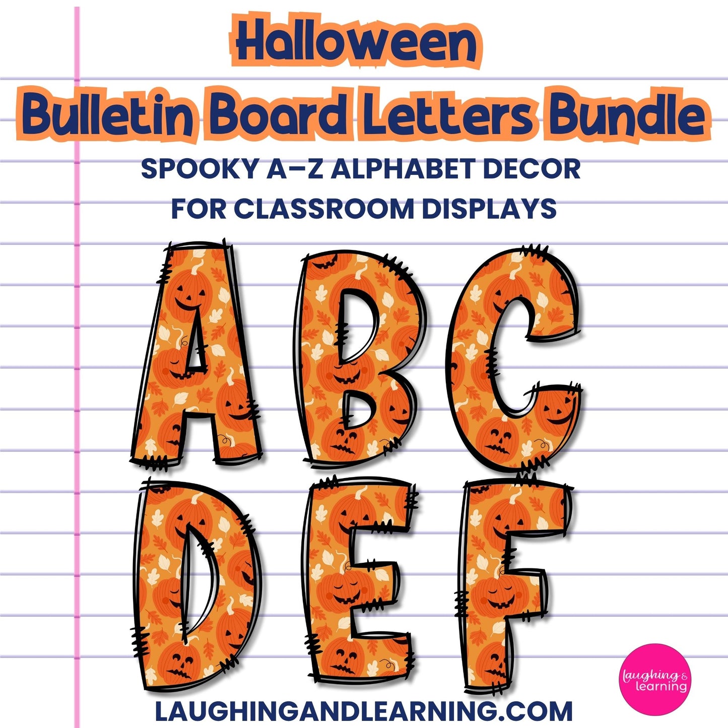 Halloween Bulletin Board Letters Bundle | Spooky A–Z Alphabet Decor for Classroom Displays