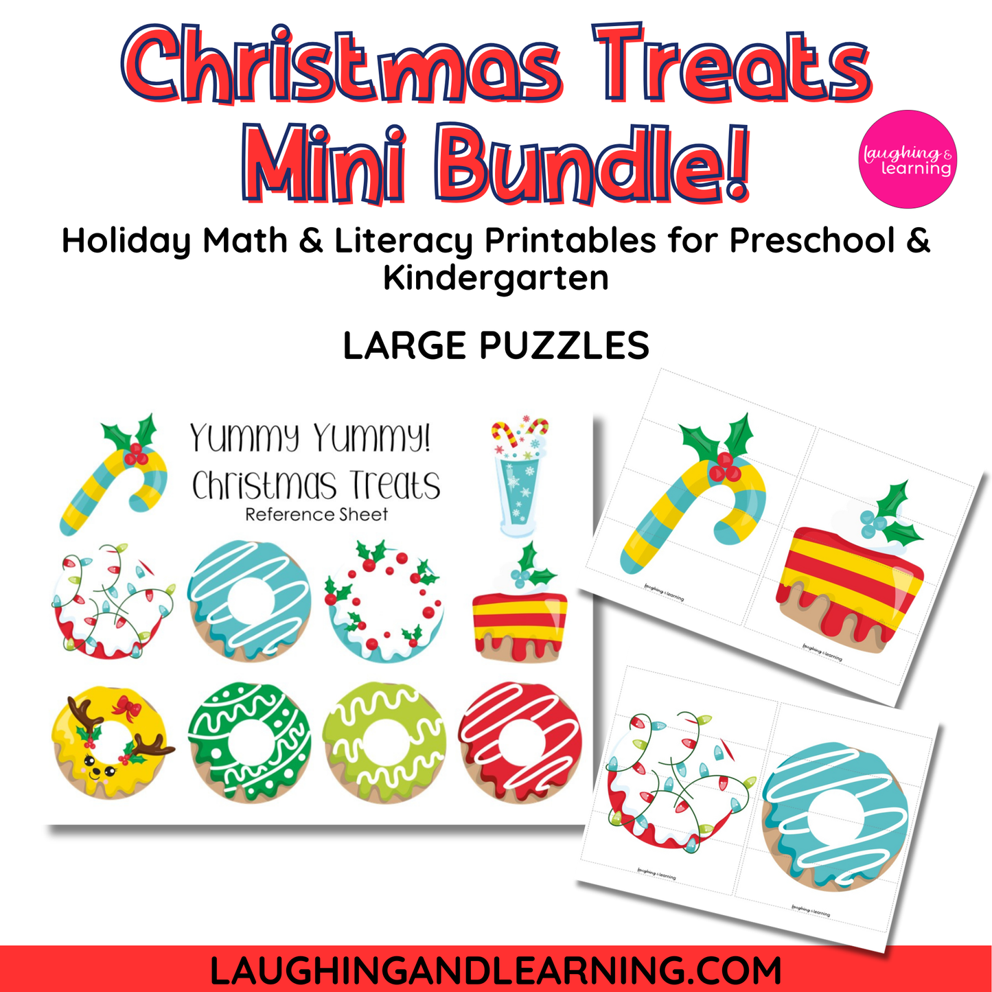 Christmas Treats Mini Bundle! Holiday Math & Literacy Printables for Preschool and Kindergarten