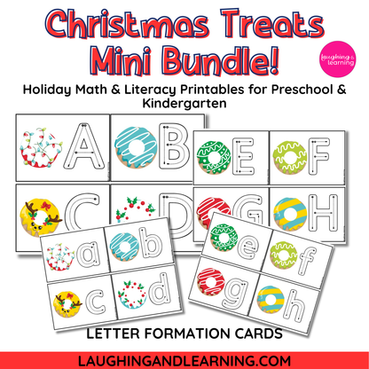 Christmas Treats Mini Bundle! Holiday Math & Literacy Printables for Preschool and Kindergarten
