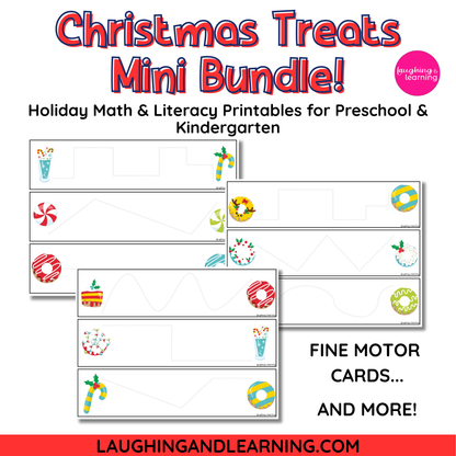 Christmas Treats Mini Bundle! Holiday Math & Literacy Printables for Preschool and Kindergarten