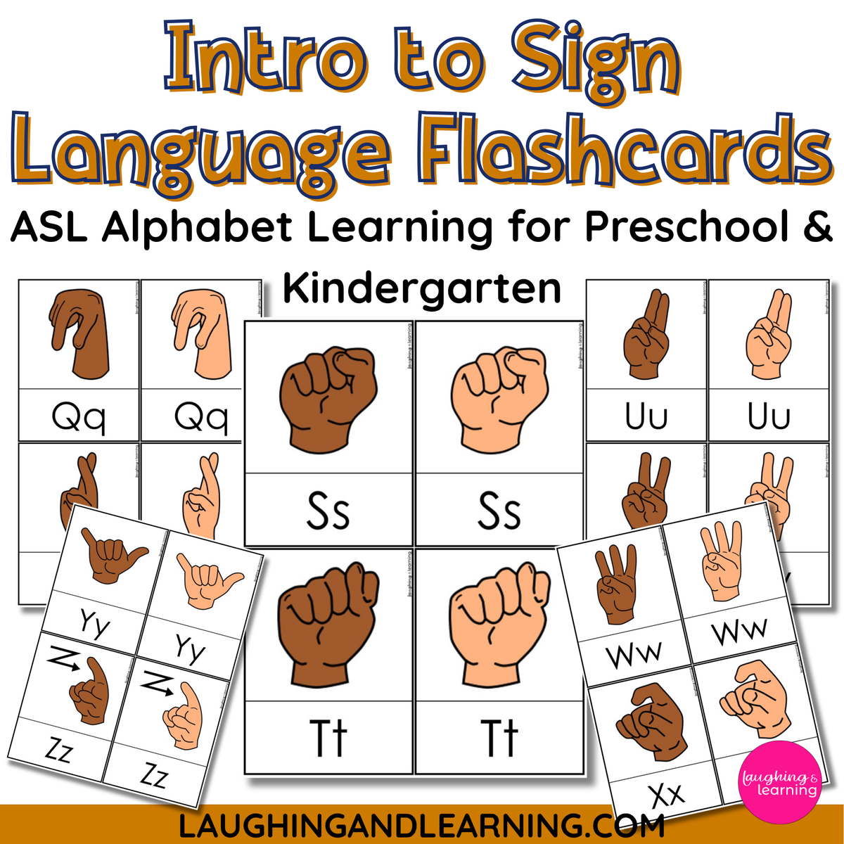 Intro to Sign Language Flashcards | ASL Alphabet Learning for Preschoo ...